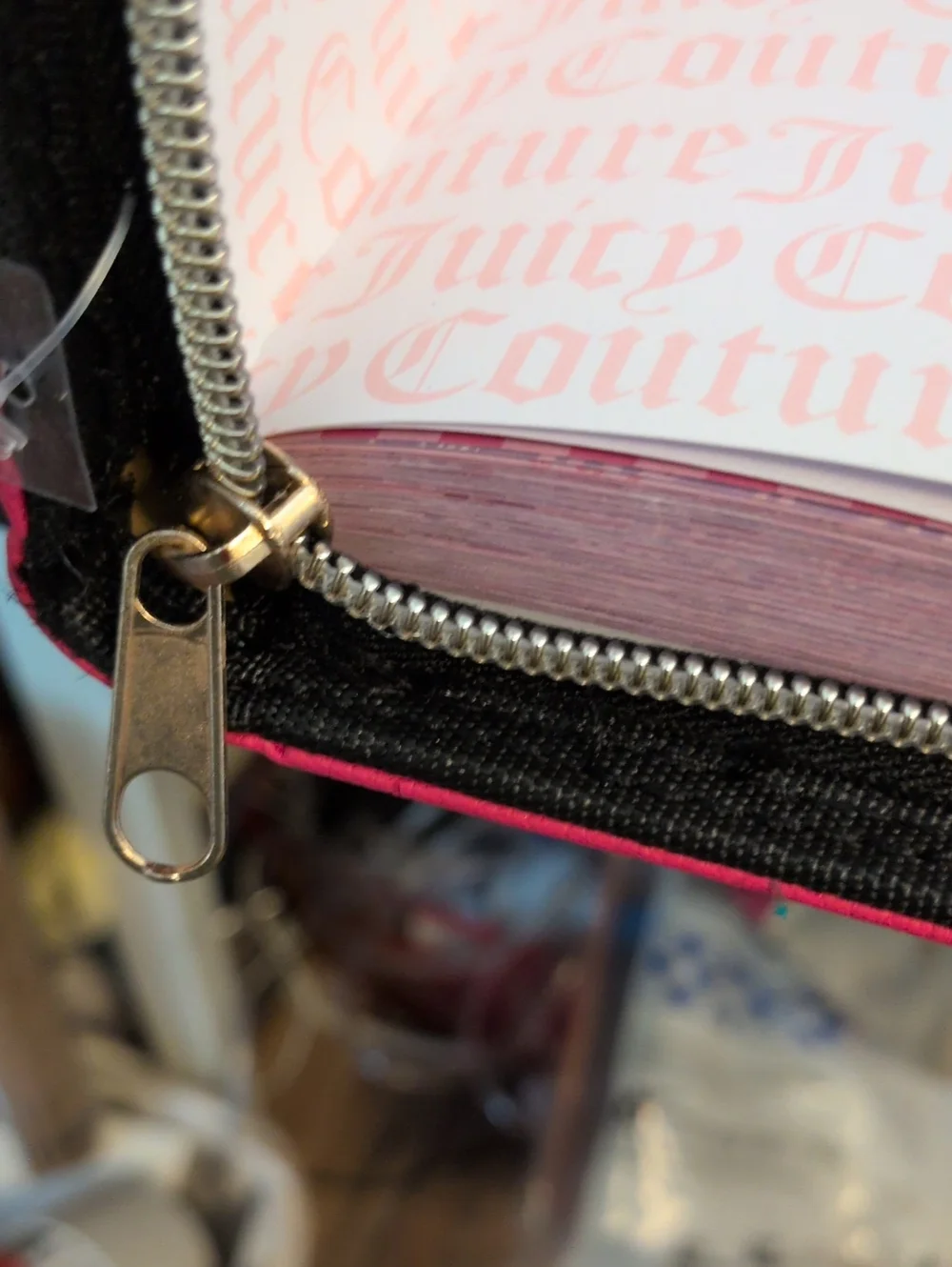 Juicy Couture Hot Pink Planner with Heart Crystal Pen 2026-2027  With Zipper